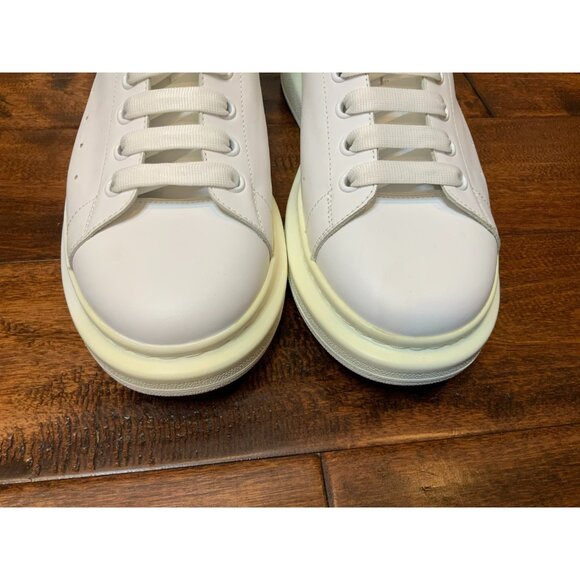 Alexander McQueen White Leather Oversized Platform High Top Sneaker Size 11 | 45 - Picture 3 of 9